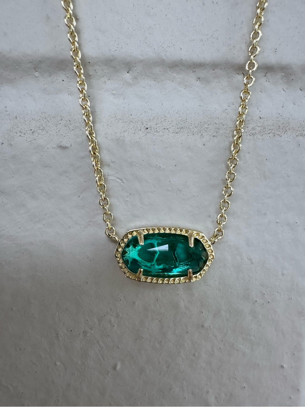 Kendra Scott Elisa Necklace Gold & London Blue Glass